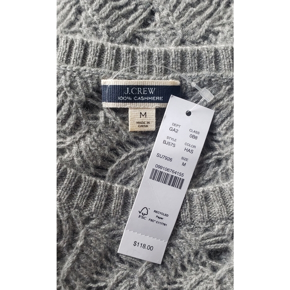 21. J.Crew Cashmere pointelle sweater shell - Picture 10 of 11